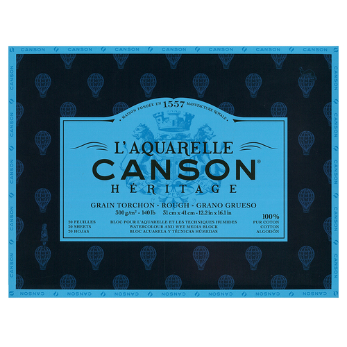 ヘリテージ水彩紙 ブロック【荒目】31ｘ41cm