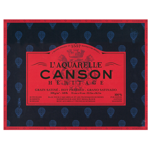 ヘリテージ水彩紙 ブロック【極細】31ｘ41cm